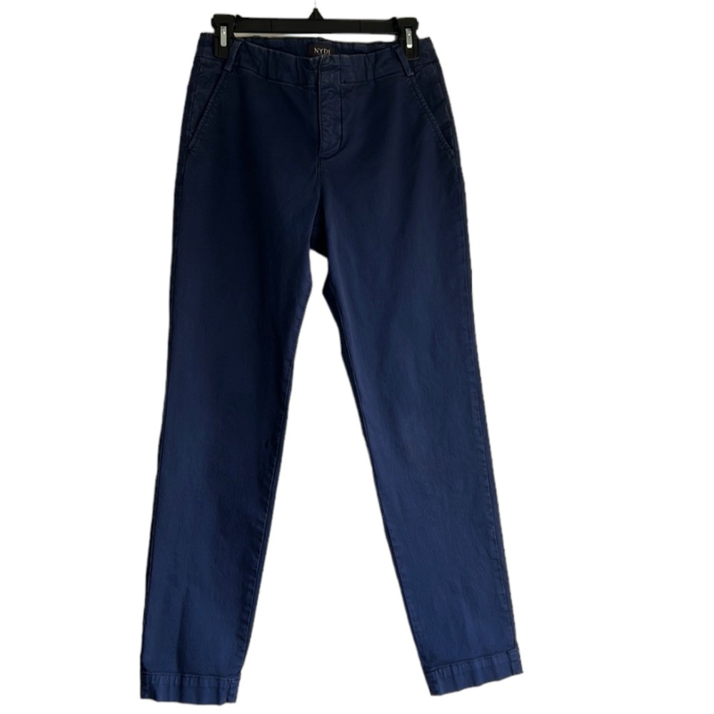 NYDJ Blue Cotton Trouser Style Pants - Picture 8 of 13